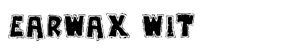 Earwax Wit font preview
